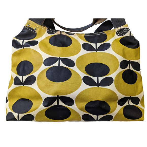 Orla Kiely Rare Mustard Forget-Me-Not Shoulder Bag - Picture 1 of 9